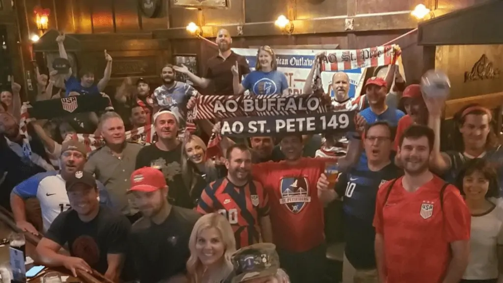 Soccer hooligans at Mary Margaret's