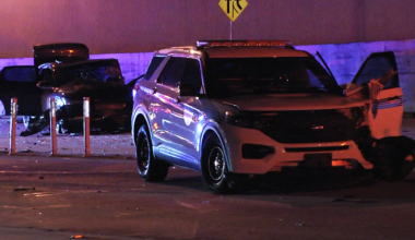 Miami police officer injured, wrong-way driver critically hurt in I-95 Express Lanes crash
