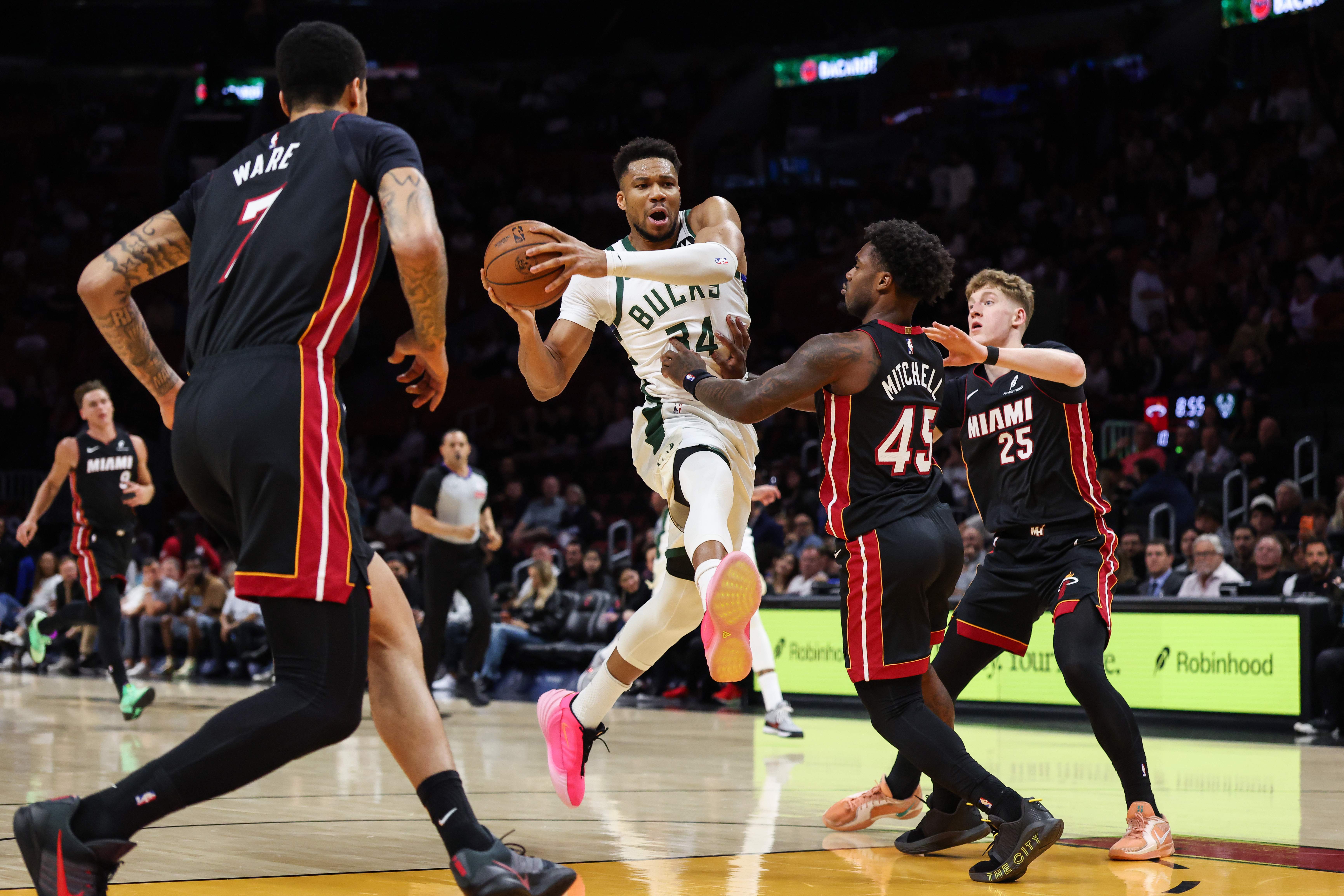 Milwaukee Bucks v Miami Heat