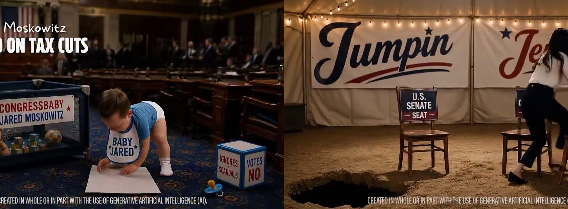 Are these AI-generated ads slamming Jennifer Jenkins and Jared Moskowitz the future of campaigning?