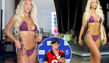 Jaxson Dart’s girlfriend Marissa Ayers stuns in Miami Swim Week runway debut