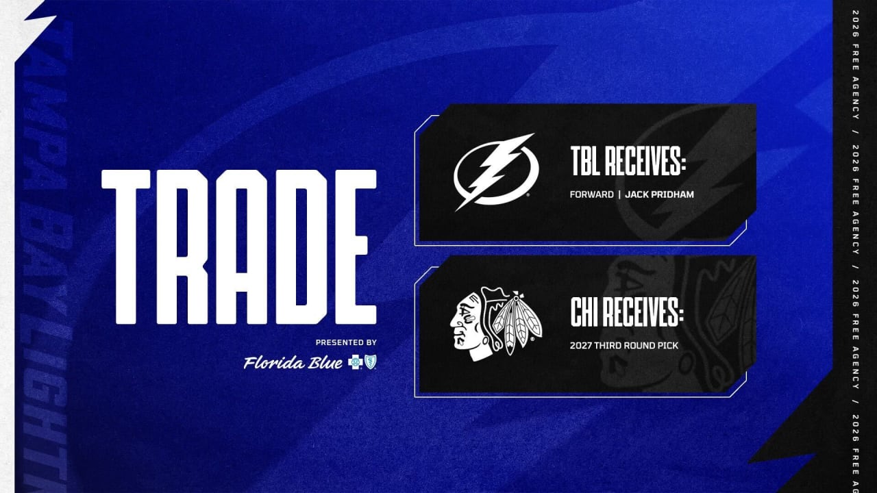 Lightning acquire forward Jack Pridham from Chicago