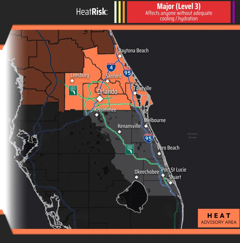 Heat Advisory in Effect For Walt Disney World and Orlando Area Today