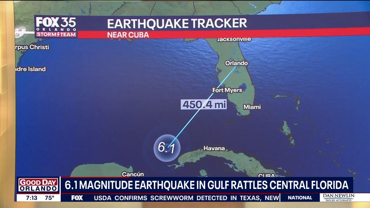 Earthquake near Cuba shakes parts of Florida