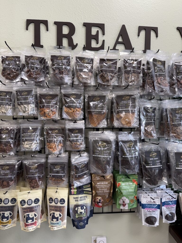 The interior of a pet store