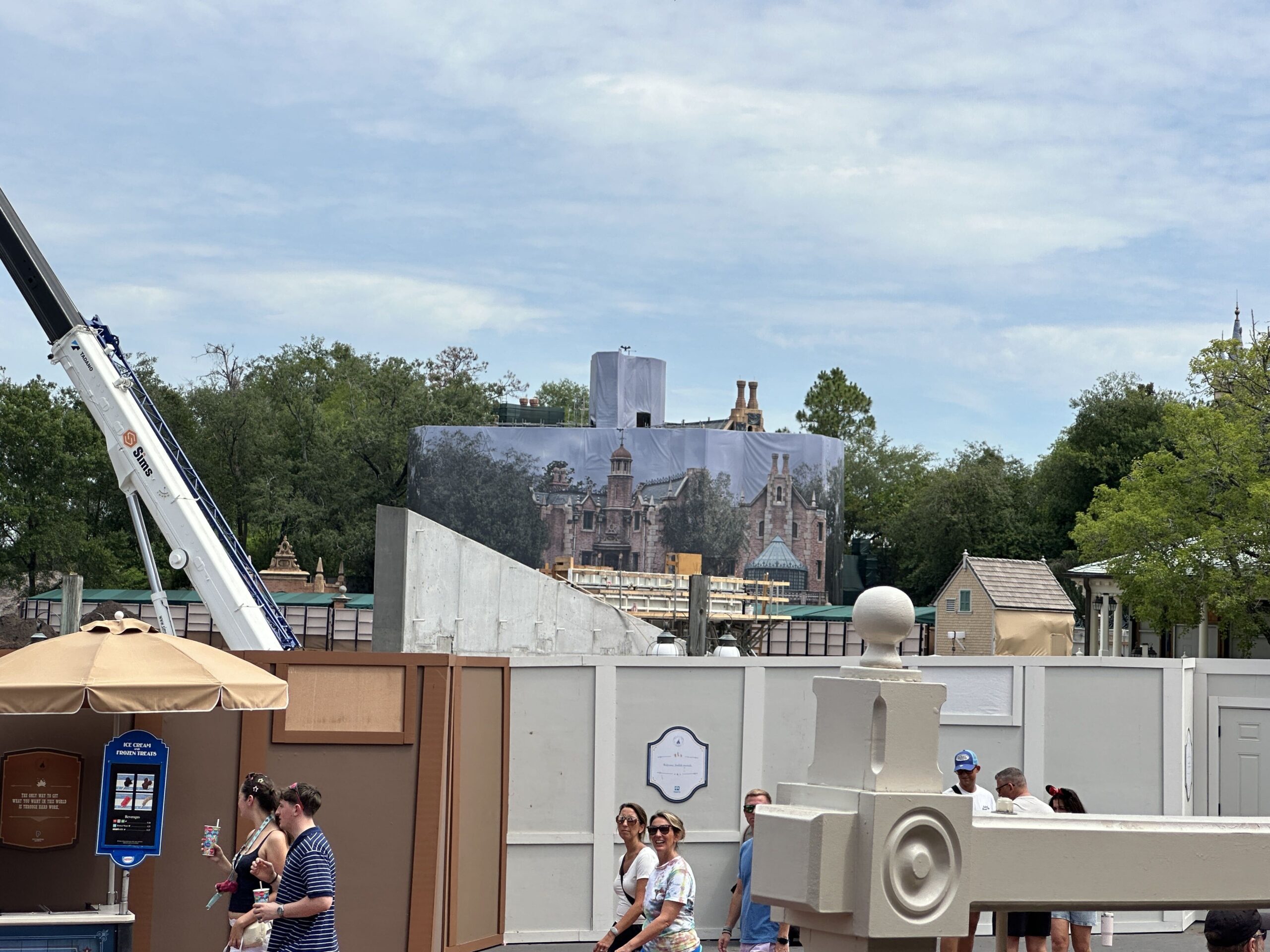 Piston Peak Retaining Wall Construction Continues at Magic Kingdom