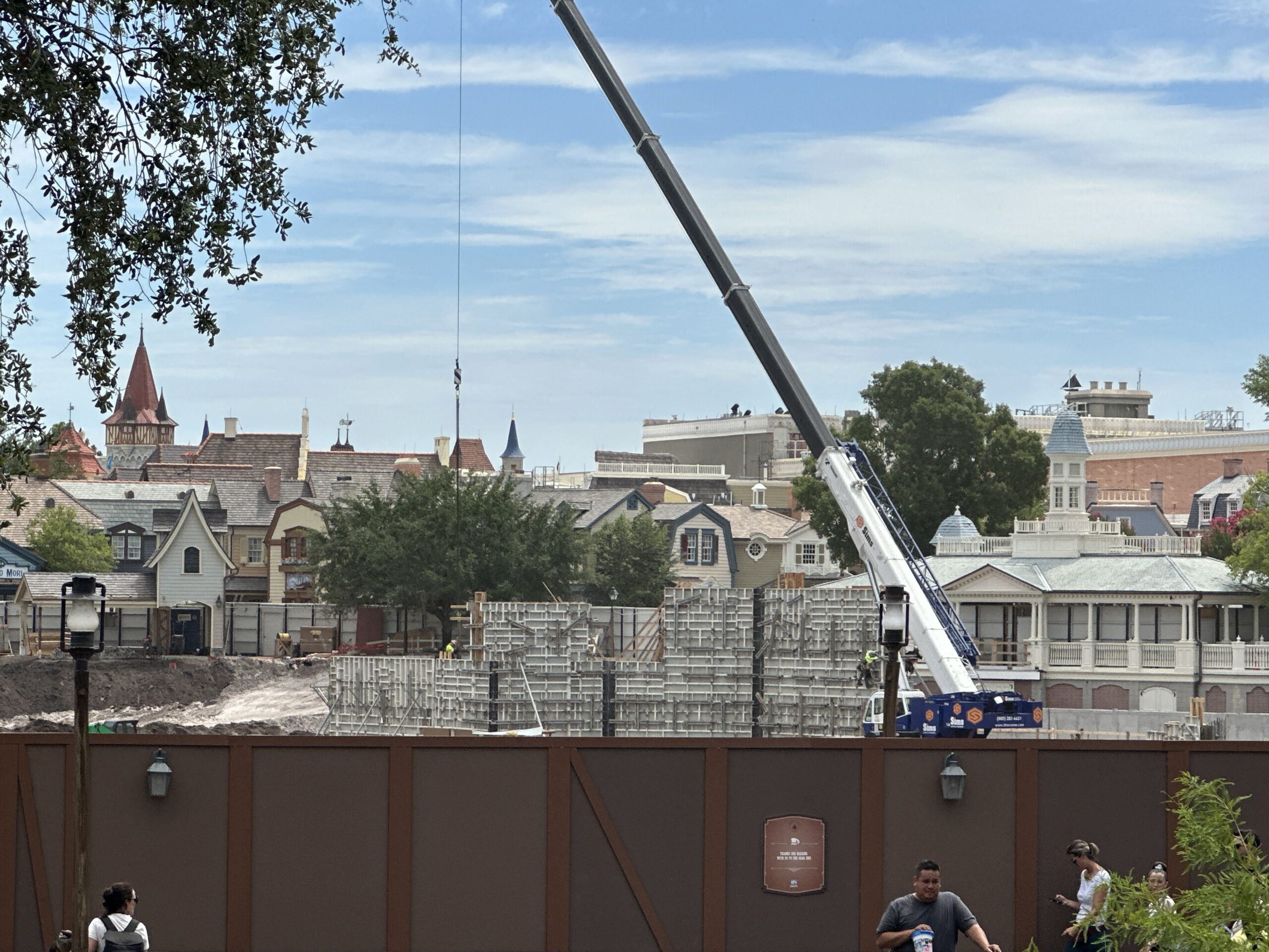 Piston Peak Retaining Wall Construction Continues at Magic Kingdom