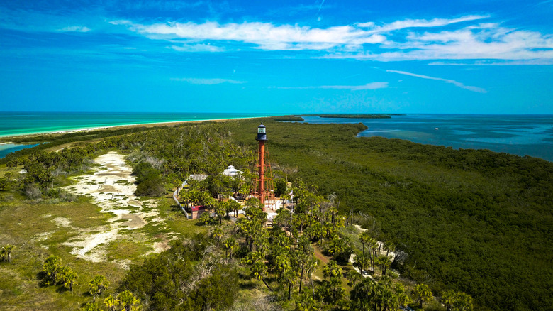 The lighthouse on Anclote Key, Florida