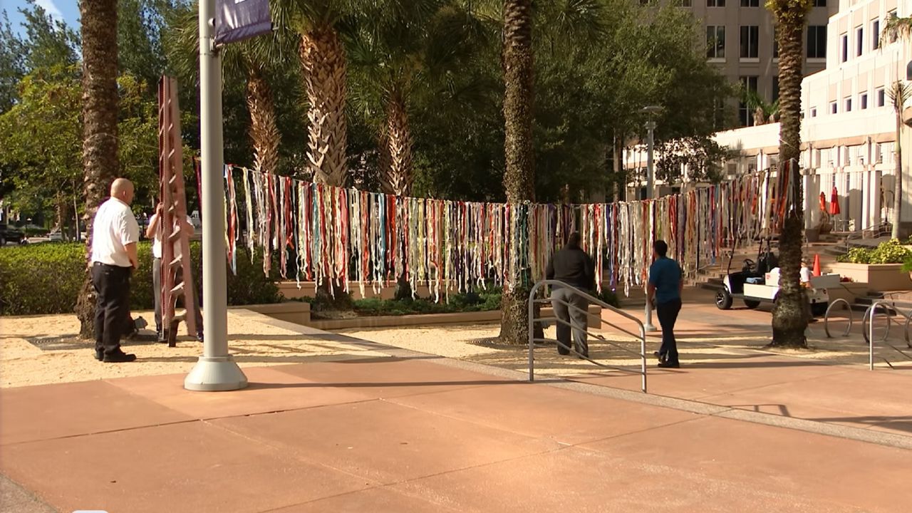Prayer ribbons installed in Orlando, begins Pulse events