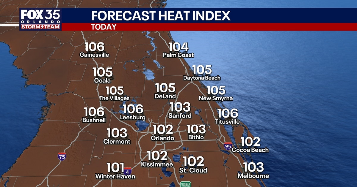 Orlando weather: Hot and humid with possible storms late today