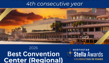 Elevating the Standard: Tampa Convention Center Advances to Finalist Round for 2026 Stella Awards