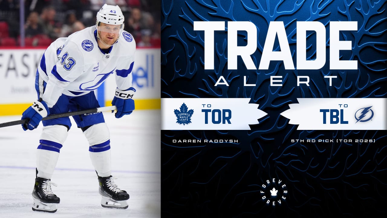Maple Leafs Complete Trade With Tampa Bay