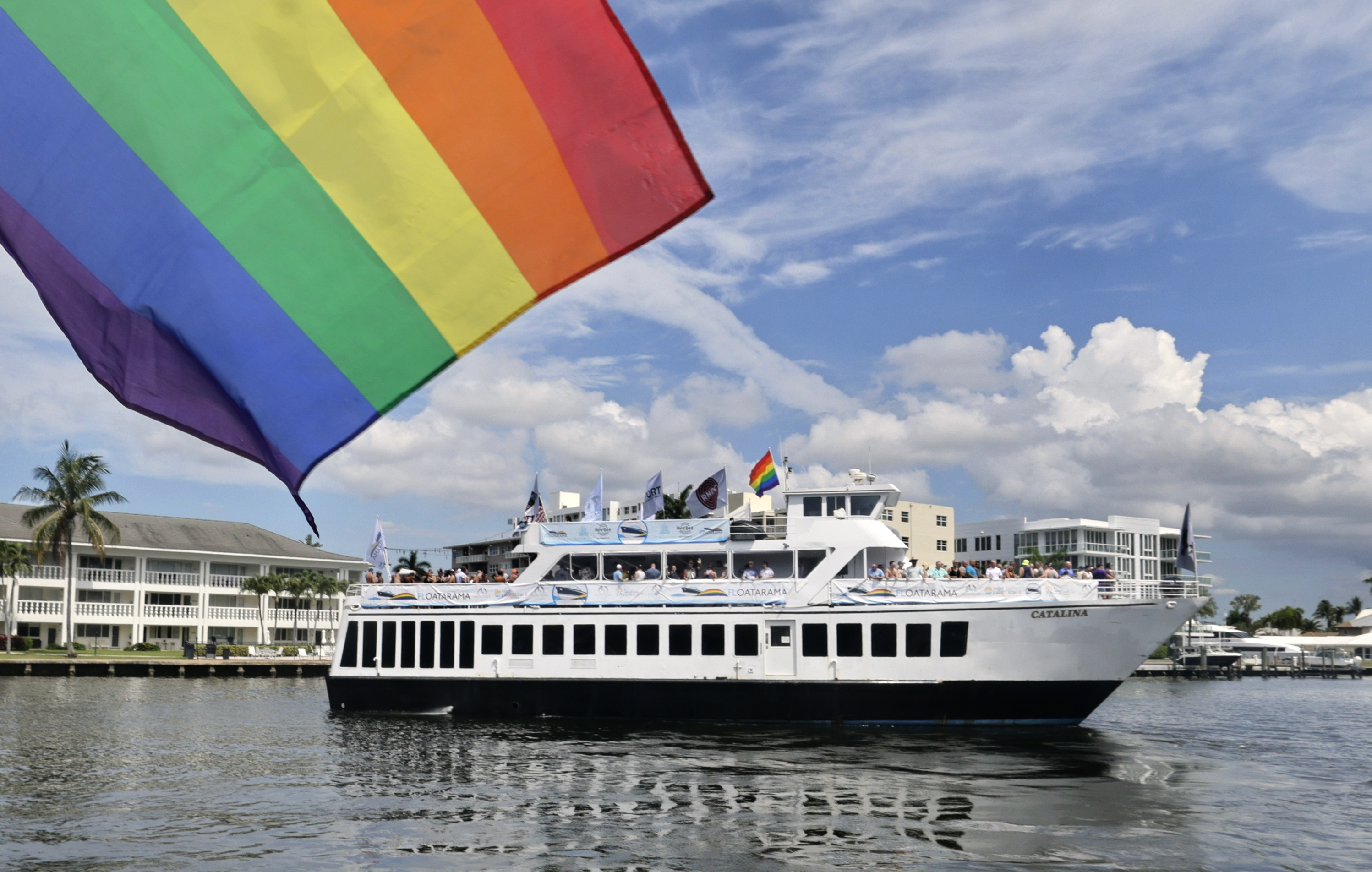 The seventh annual FLoatarama Flotilla departs along Fort Lauderdaleâs Intracoastal...