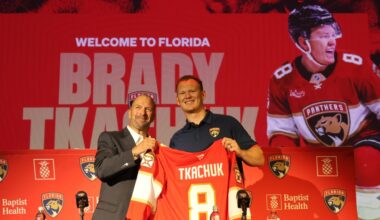 Brady Tkachuk talks about trade to the Florida Panthers