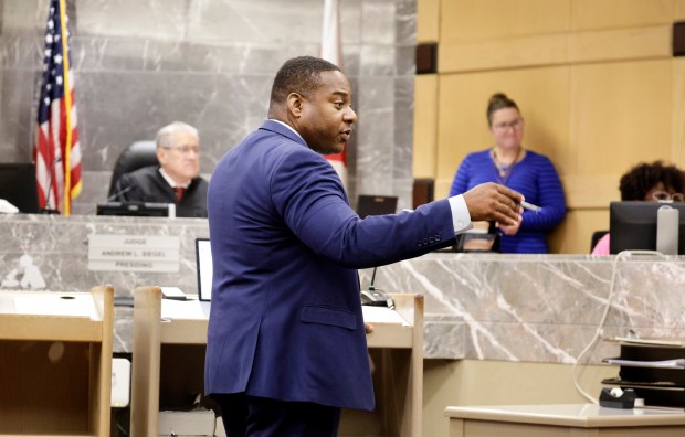 Broward State Attorney Harold F. Pryor in court to ask Judge Andrew Siegel to clear the records of 40 people who were arrested in the late 1980s and early 1990s in reverse stings using crack cocaine that was manufactured by law enforcement, at the Broward County Courthouse in Fort Lauderdale on on Friday, June 12, 2026. (Carline Jean/South Florida Sun Sentinel)