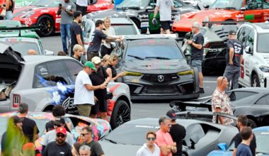 Gallery: Gumball 3000 supercar takeover at Guitar Hotel