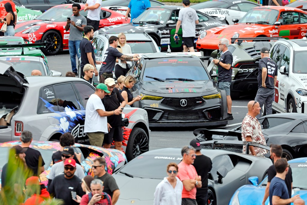 Gallery: Gumball 3000 supercar takeover at Guitar Hotel
