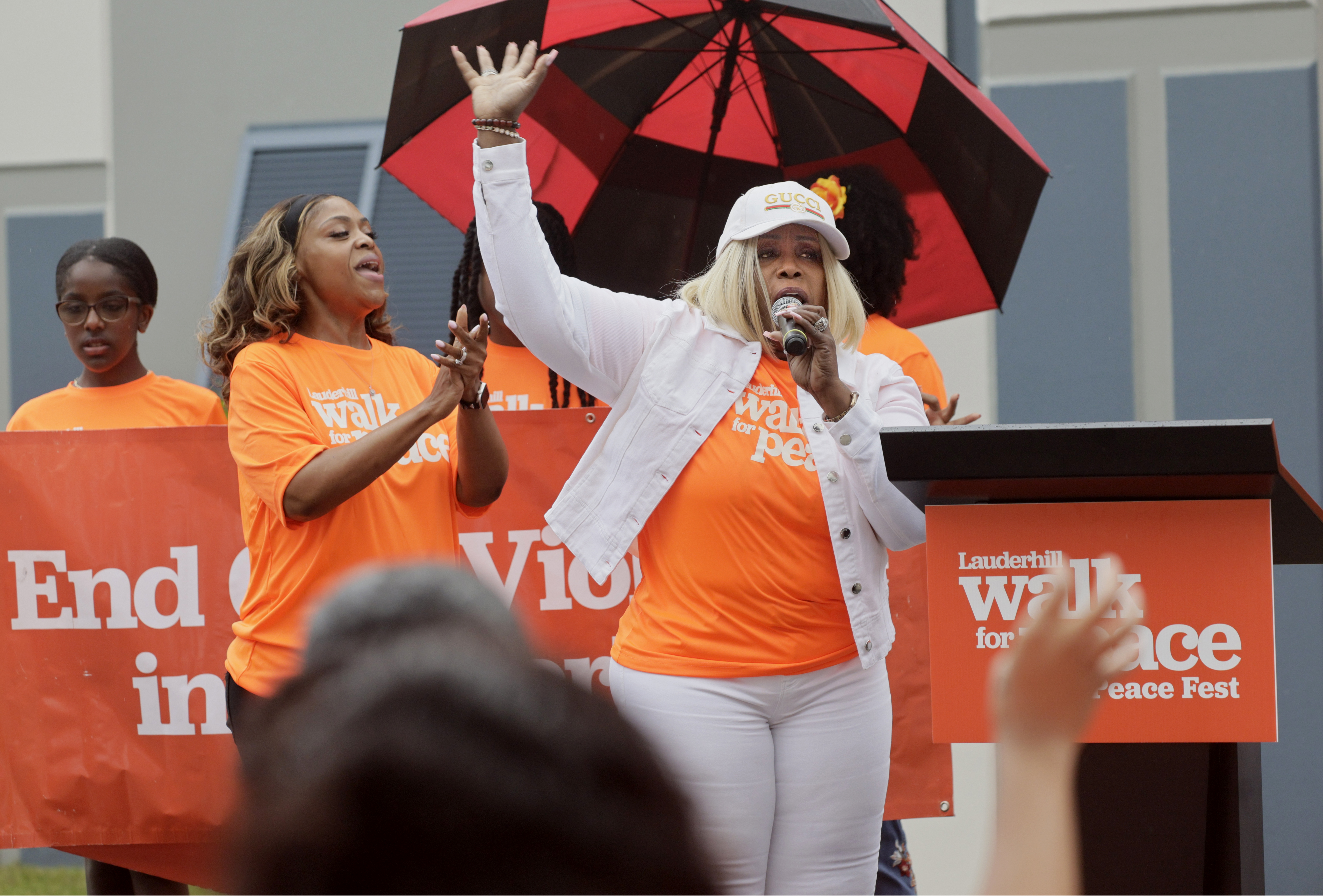 Chief Apostle Prelate Gillian Thompson Biscette kicks off the Lauderhill...