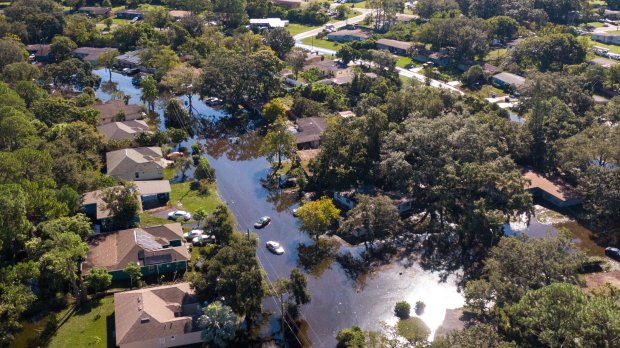 As much of Orange county started to recover from Hurricane Ian, the community of Orlo Vista continued to experience the effects of flooding on Oct. 2, 2022. The neighborhood had previously been inundated by Hurricane Donna 62 years earlier. (Logan Robertson for the Sentinel)