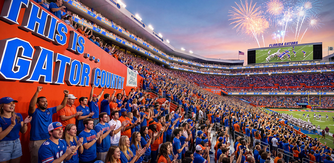Renderings of the $1.45 billion renovation of Ben Hill Griffin...