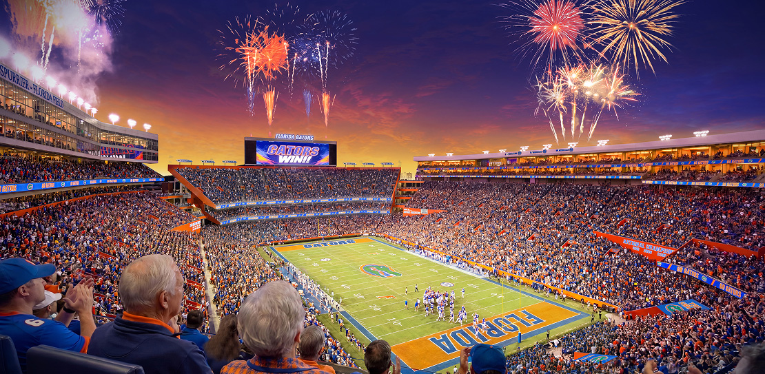 Renderings of the $1.45 billion renovation of Ben Hill Griffin...