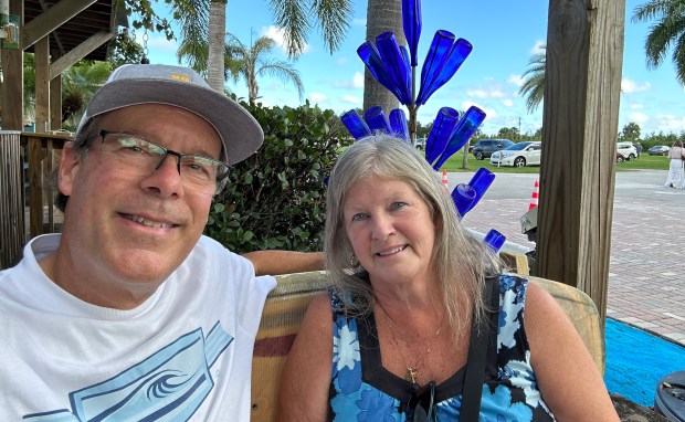 Douglas and Marcy Kraft are shown in a photo provided by the family. Douglas Kraft and two others were fatally shot by an assailant living next door to the short-term rental that the 3 men visiting from Ohio and Michigan were staying at on Jan. 17. (Courtesy Kraft Family)