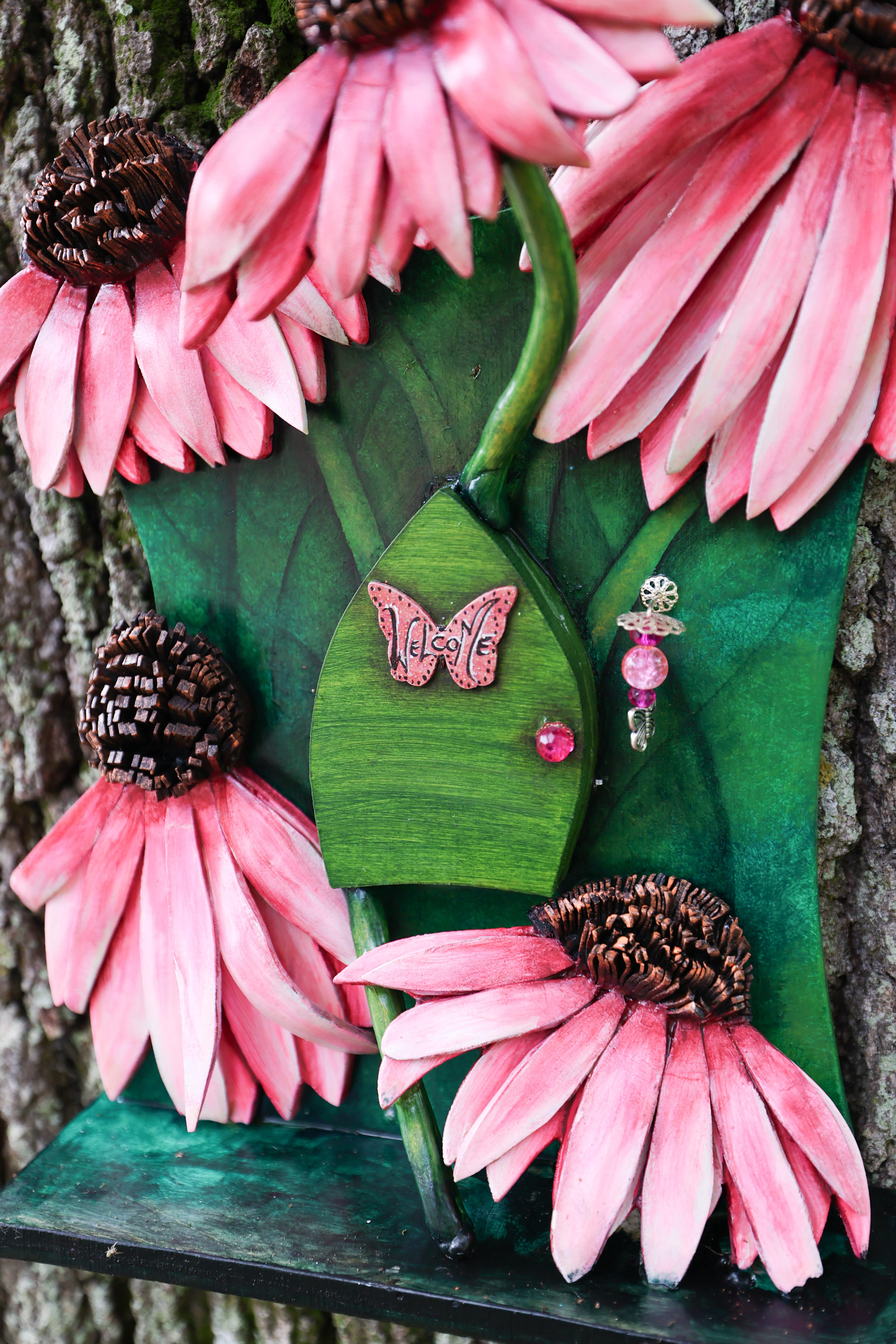 The pollinator fairy Mariposaâs door at the Fairy Door Exhibit...