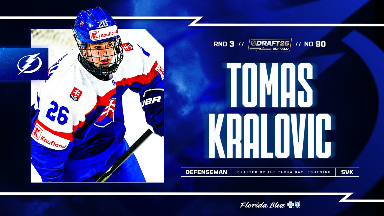 Lightning select D Tomas Kralovic with 90th overall pick in 2026 NHL Draft