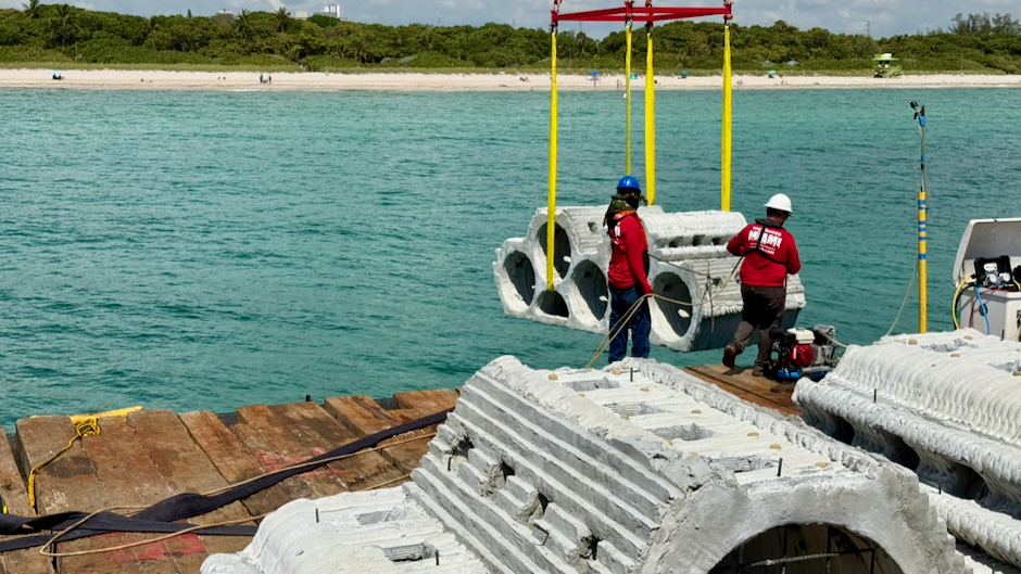 University of Miami researchers and collaborators expand hybrid reef project off Miami Beach