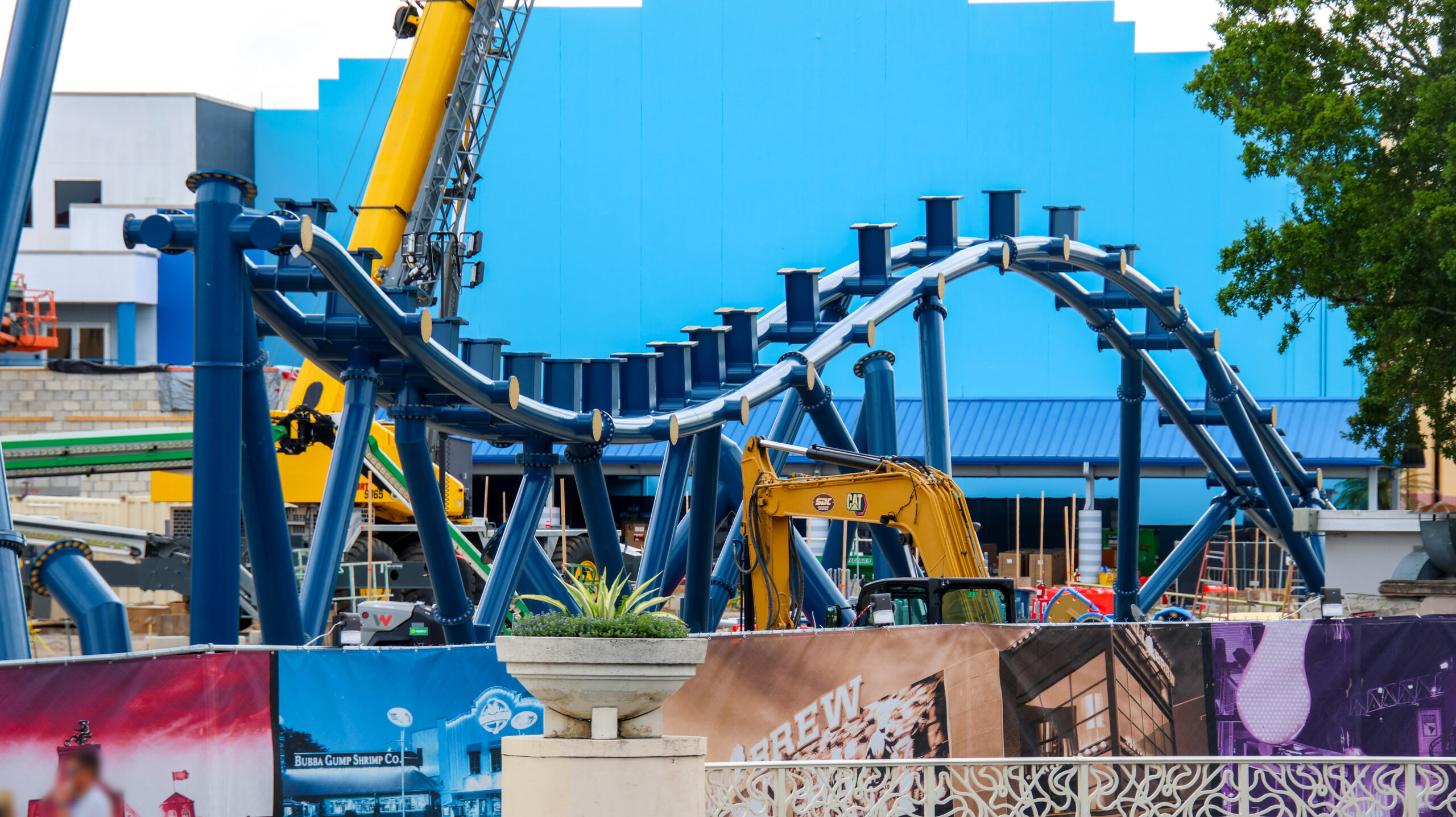 Bunny Hop Coaster Supports Installed at Fast and Furious: Hollywood Drift in Universal Studios Florida