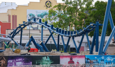 Bunny Hop Coaster Supports Installed at Fast and Furious: Hollywood Drift in Universal Studios Florida