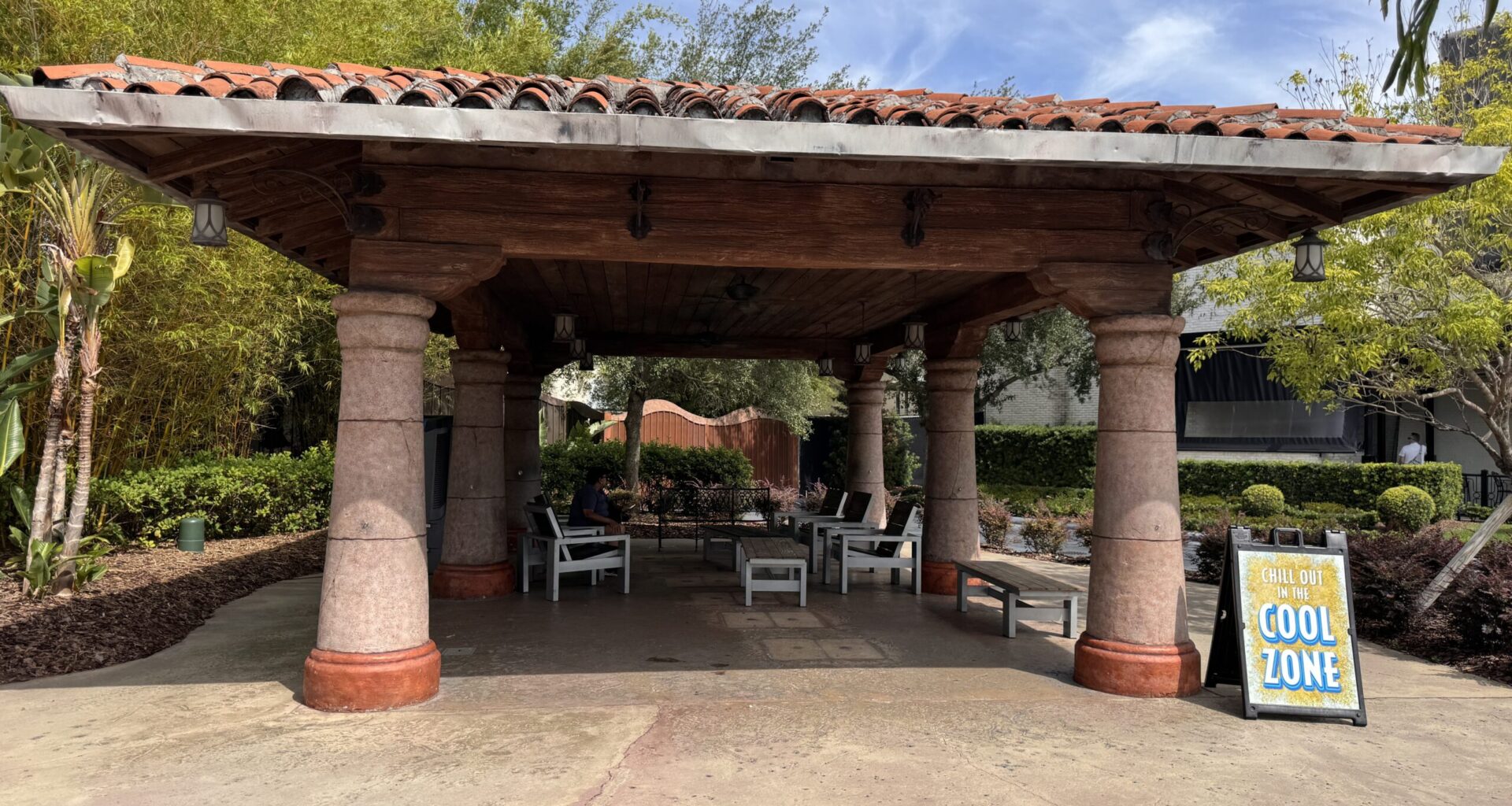 The former will call pavilion outside Universal Islands of Adventure is now a