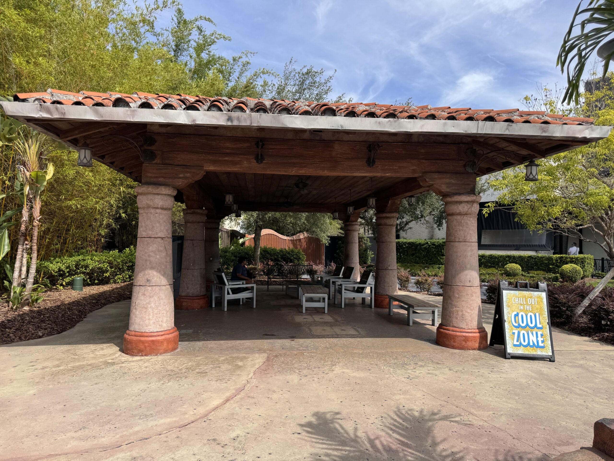 The former will call pavilion outside Universal Islands of Adventure is now a
