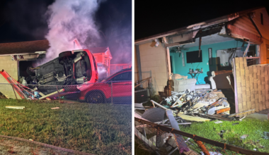 Car crashed into home and caught fire in St. Pete: SPFR