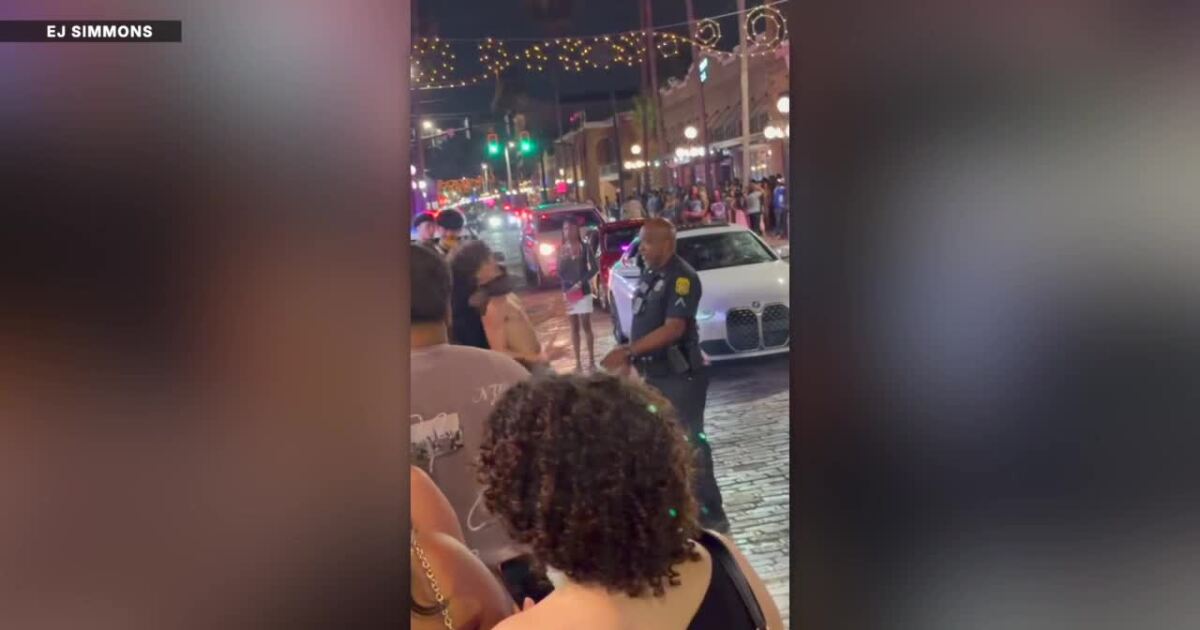 WATCH: Viral video shows incident between Tampa officer and unknown person