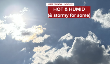 First To Know forecast: Fairly hot with some cooling thunderstorms
