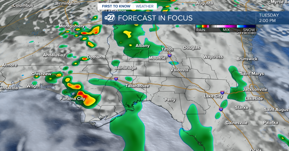 Another afternoon of isolated showers