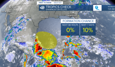 Tropics Check: Broad low pressure entering Bay of Campeche