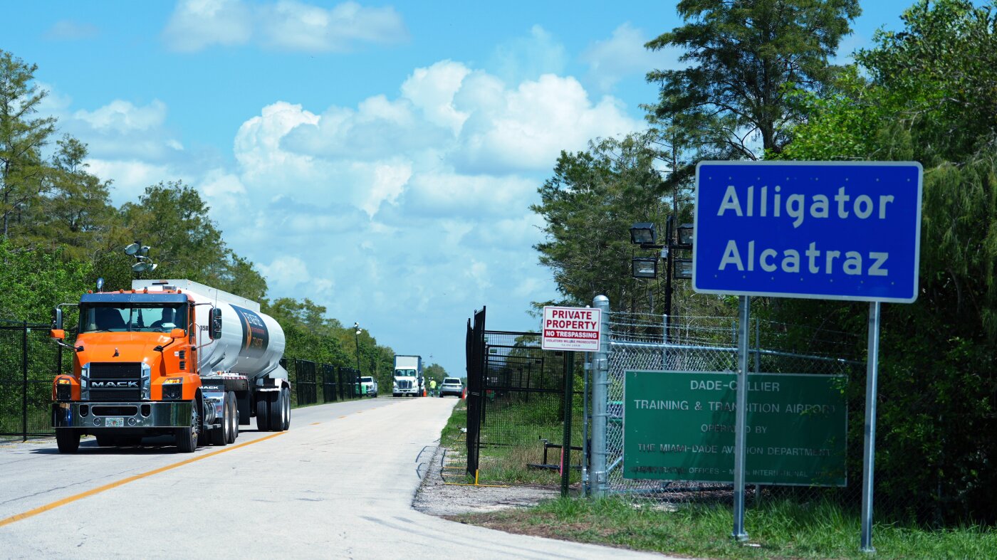 All detainees from 'Alligator Alcatraz' have been transferred : NPR