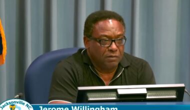 Jacksonville City Council votes to move forward with redrawing the city's district lines in response to HB1038