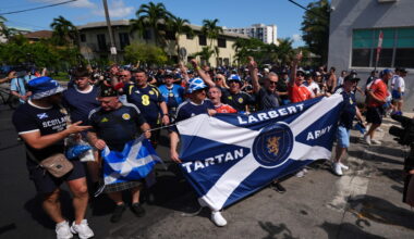 Scotland’s Tartan Army brings World Cup party from Boston to Miami, in photos