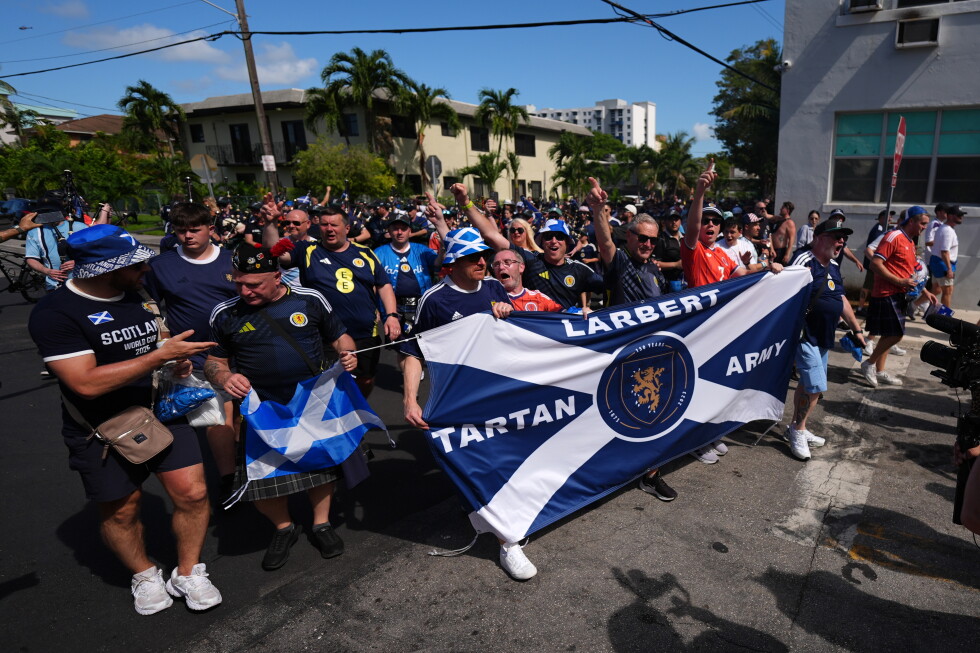 Scotland’s Tartan Army brings World Cup party from Boston to Miami, in photos