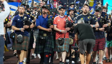 Scotland fans turn a Miami Marlins game into their latest party