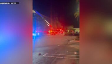 Fire crews battle roof fire at Jensen Beach Dillard's
