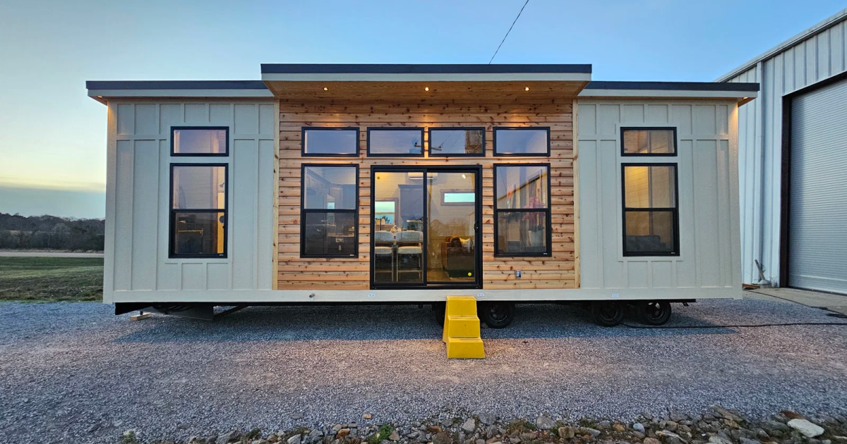 Extra-wide Miami tiny house offers apartment-style living on one floor