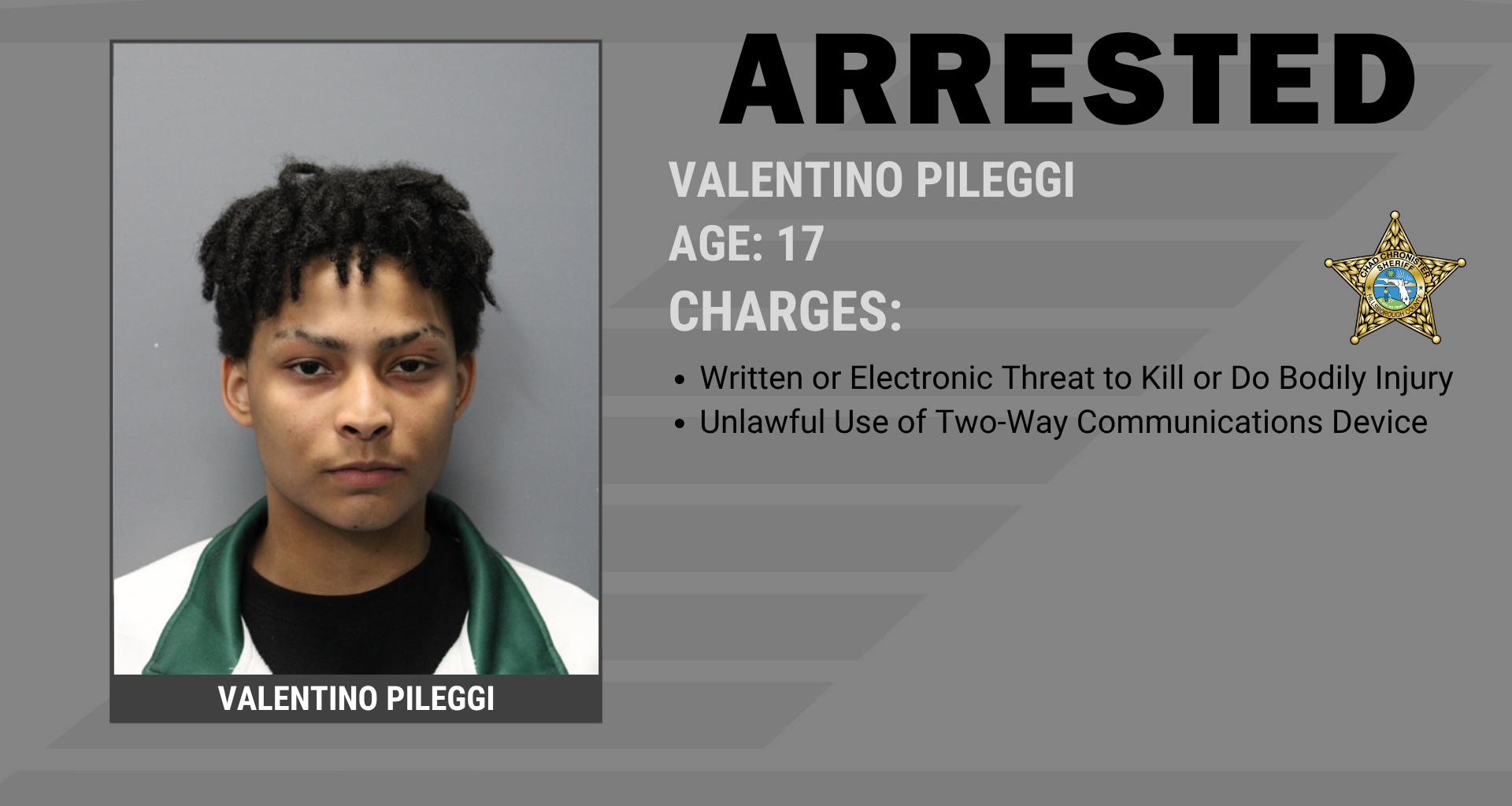 Teen Arrested for Making Electronic Threat