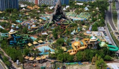 NEW Look at the Construction at Universal's Volcano Bay