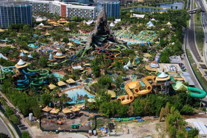 NEW Look at the Construction at Universal's Volcano Bay