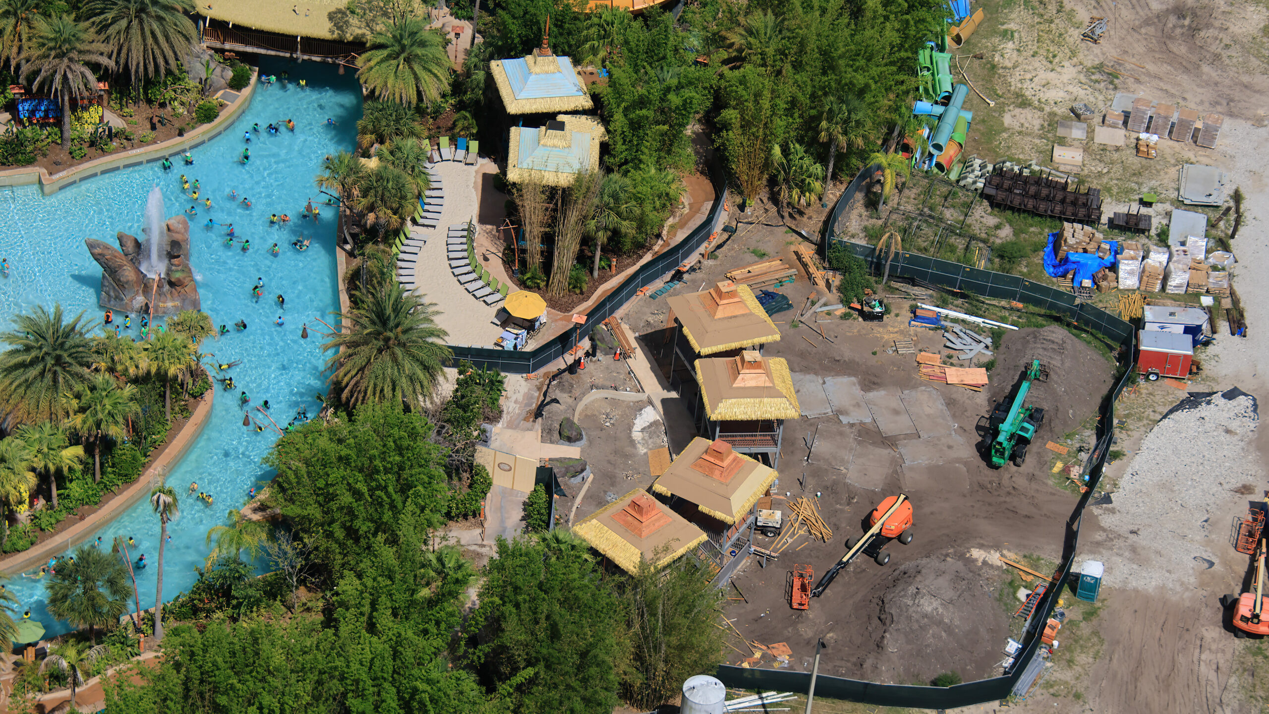 Volcano Bay Cabana Construction Nearing Completion at Universal Orlando Resort