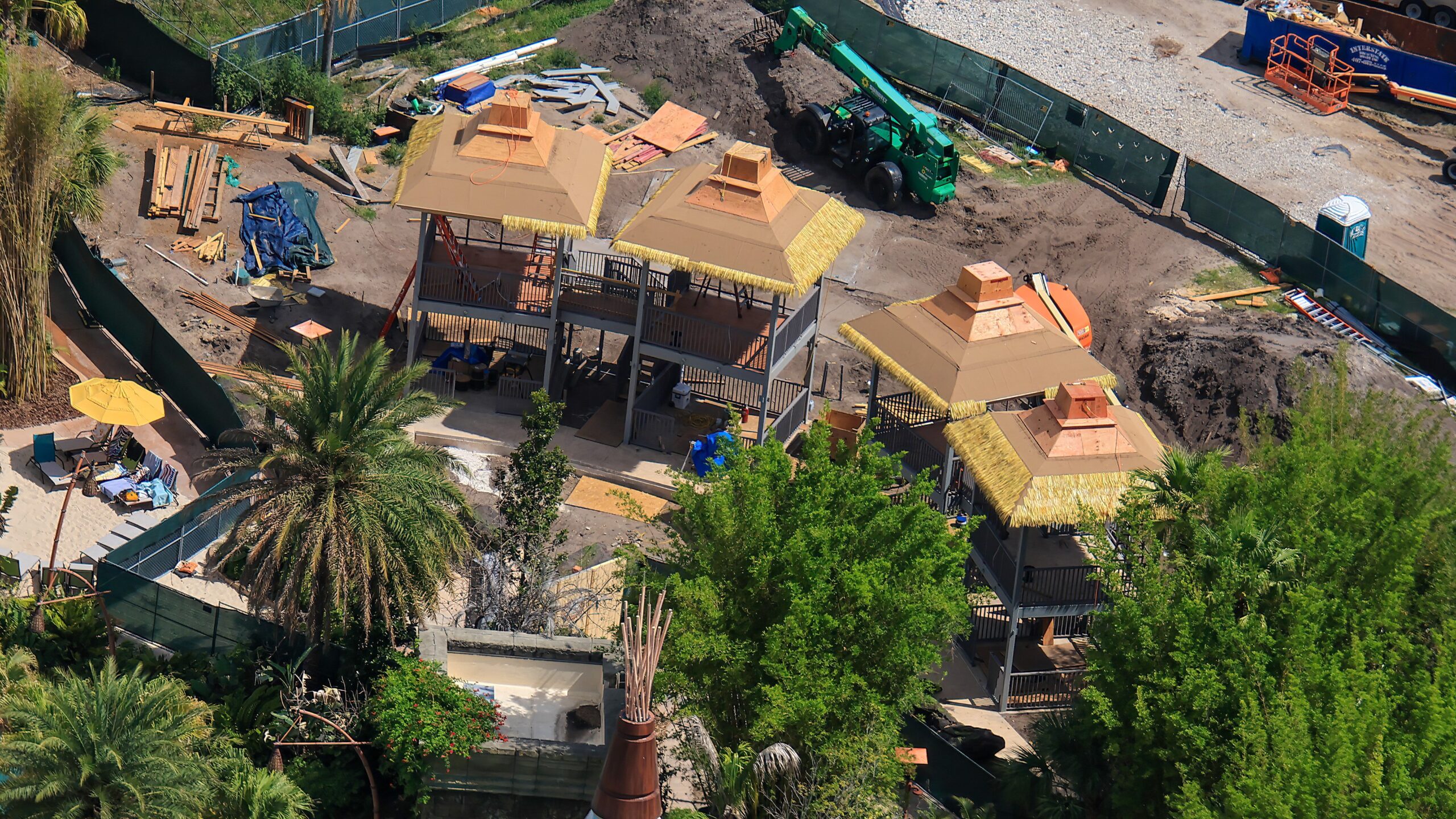 Volcano Bay Cabana Construction Nearing Completion at Universal Orlando Resort